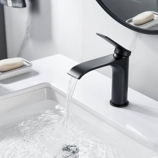 Смеситель для раковины Shevanik S4101H чёрный